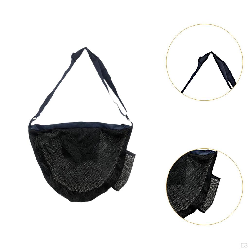 Basketball Bag Adjustable Strap Practical Lightweight Sport Equipment Storage Net Single Ball