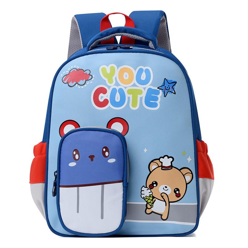 Trendy 2024 Summer Fashion Comfortable Versatile Backpack For Kindergarten Kids Lightweight Nylon Cartoon Design