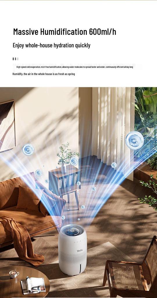 Yadu SZ550-DZ5 Smart Humidifier: Office & Nursery, Cold Evaporation, Mist-Free