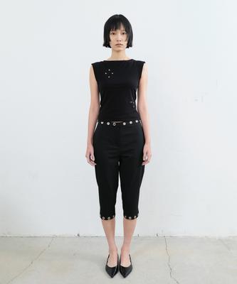 SEALOT Big Eyelet Capri Pants (Black)