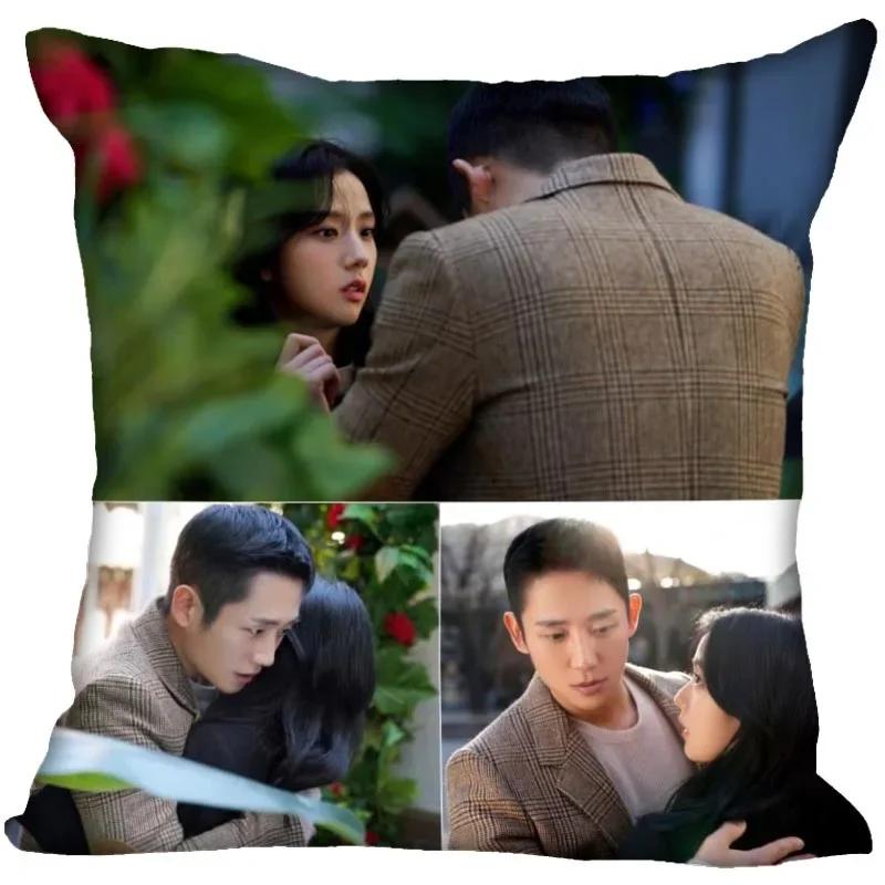 Jung Hae In Pillow Cover Bedroom Home Office Decorative Pillowcase Square Zipper Pillow Cases Satin Soft No Fade 0209