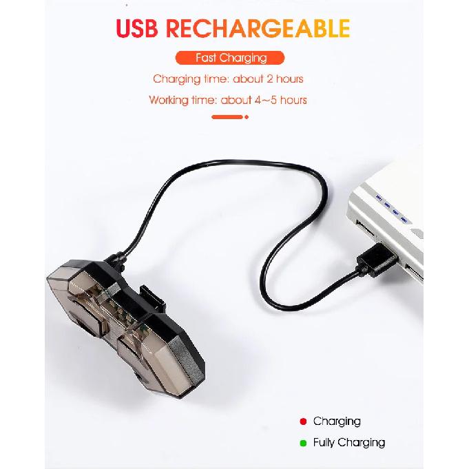 Wireless Remote Turn Signal Bicycle Light MTB Direction Indicator Smart LED Bike Taillight USB Rechargeable Cycling Rear Lamp