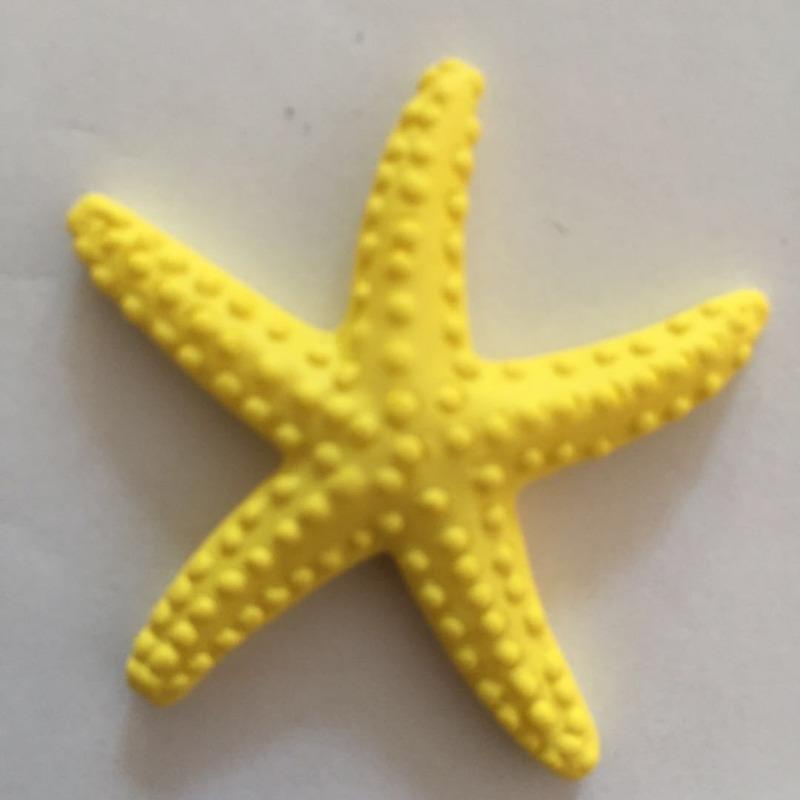 

Смола Имитация Морской Звезды УкрашенияУкрашения для АквариумаСвадебные Украшения и Предметы Домашнего Обихода Diameter 4.5cm жёлтый
