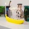 9 Holes Candle Holder Menorah Candle Stands Aromatherapy Banana Candlestick Home Decor