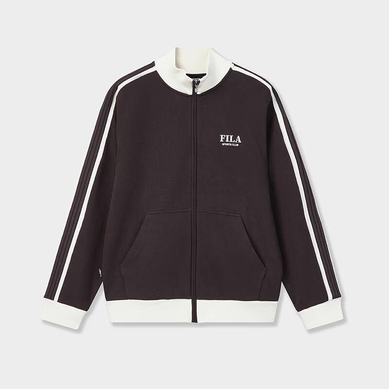 FILA Men s Color-block Knit Stand Collar Jacket XL