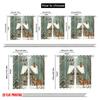 2pcs,2D Plane Printing Print Curtains Deer Cardinals Snowy House Versatile Polyester (without Rod) Art Deco Festive Use for