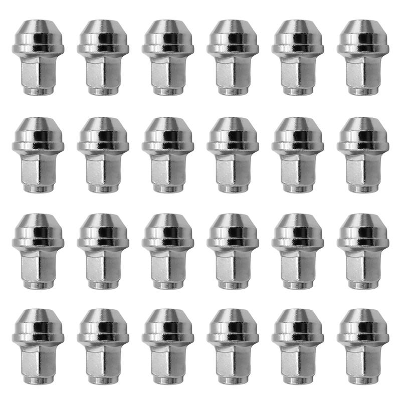 24 Pieces M14 x 1.5 Thread Wheel Lug Nuts Chrome Lug Nuts Bulge Acorn For Ford Ford F150 Expedition Lincoln Navigator 4L3Z1012A