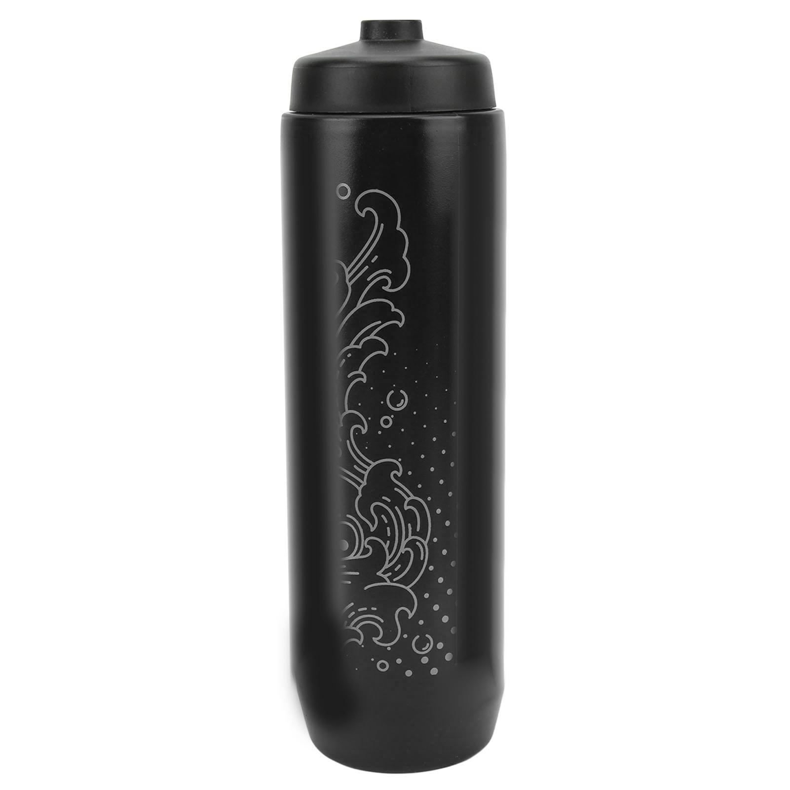 

Бутылка для воды для велосипеда, уличный чайник с выжимным типом, большой емкости для велоспорта, для кемпинга, 1000 мл, черный