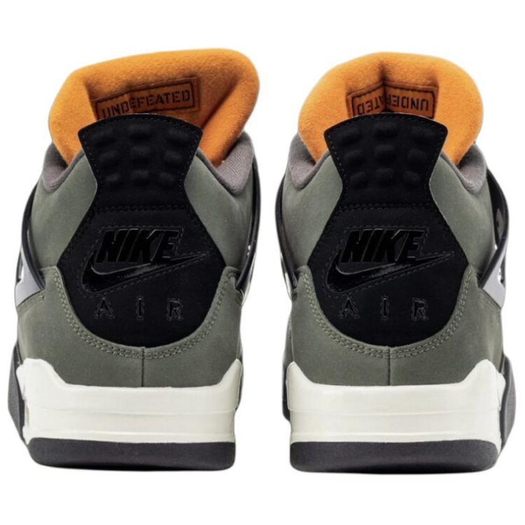Undefeated X Air Jordan 4 Retro 2025 Men Sneakers Green Deep-Green Clementine IB1519-200