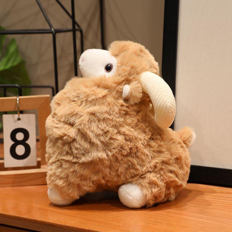 Cute Simulation Sheep Plush Toy Squishy Fluffy Stuffed Animal Lamb Doll For Kids Birthday Gift Home Decoration Companion Pillow