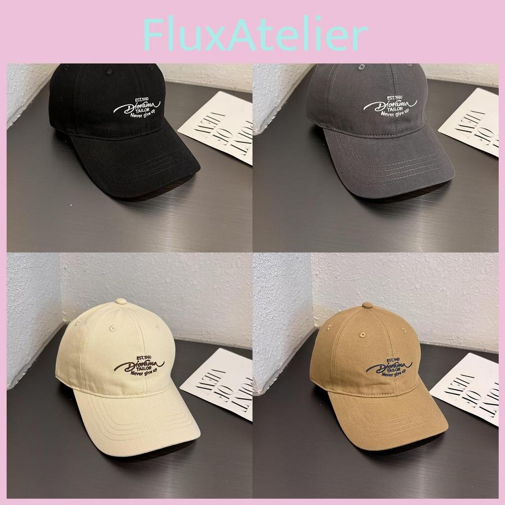 Baseball Letter Embroidered Cap Female Wide Brim Breathable Fabric Daily Use
