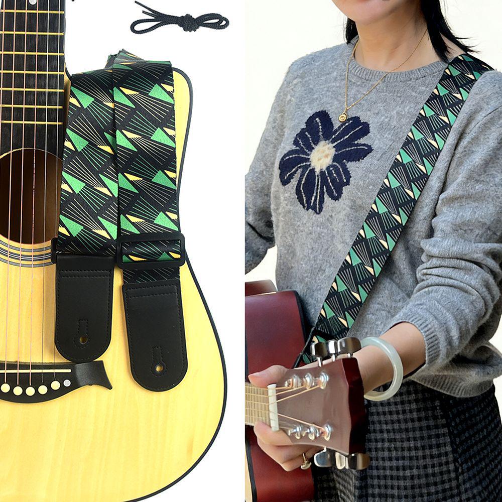 Ethnic Style Universal Guitar Strap - Polyester for Electric, Bass, Wooden Guitars