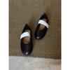 Chaussures Mary Jane à bouche légère style Xiaoxiangfeng pour femmes, fermeture Velcro, assortie de couleurs, plates, style ballerine, chaussures de danse