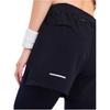 Asics Outdoor Casual Reflective Night Running Quick-Dry Elastic Sports Shorts Women Shorts Black 2012C954-001