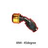 PTFE Quick Release AN Fittings -AN6-AN8-AN10-AN12-AN16 Swivel Fuel Hose End With ORB Adapter For PTFE Hose Straight/45/90Degree