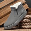 Herren Wasserdichte Rutschfeste Fellgefütterte Winterstiefel – Dicke, Warme High-Top Baumwollschuhe