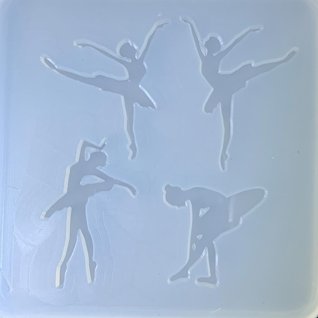 Ballet Dancer Accessory Silicone Molds Flexible and Durable Handmade Moulds for Chocolate Candy and Cake Decorating