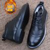 Martin boots men's autumn and winter velvet leather boots lightweight and casual first-layer cowhide high-top breathable and wear-resist leather shoes