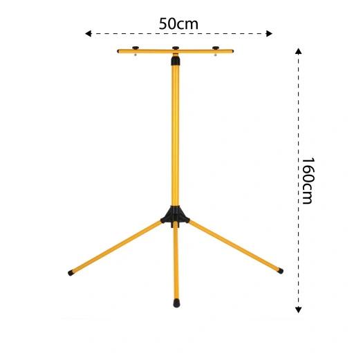 Halogen Led Budowlany Roboczy Na Statywie Stojaku 2X50W 100W
