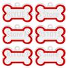 Wholesale 20Pcs Bone Dog ID Tag For Dogs Anti-lost Dog Tag Engraved Pet Name Phone Number ID Tags NamePlate Pendant