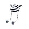 Christmas Hat Y2K Trend Autumn Winter Unisex Harajuku Punk Gothic Knit Cat Ear Little Devil Kawaii Millinery Soft Knit Hat