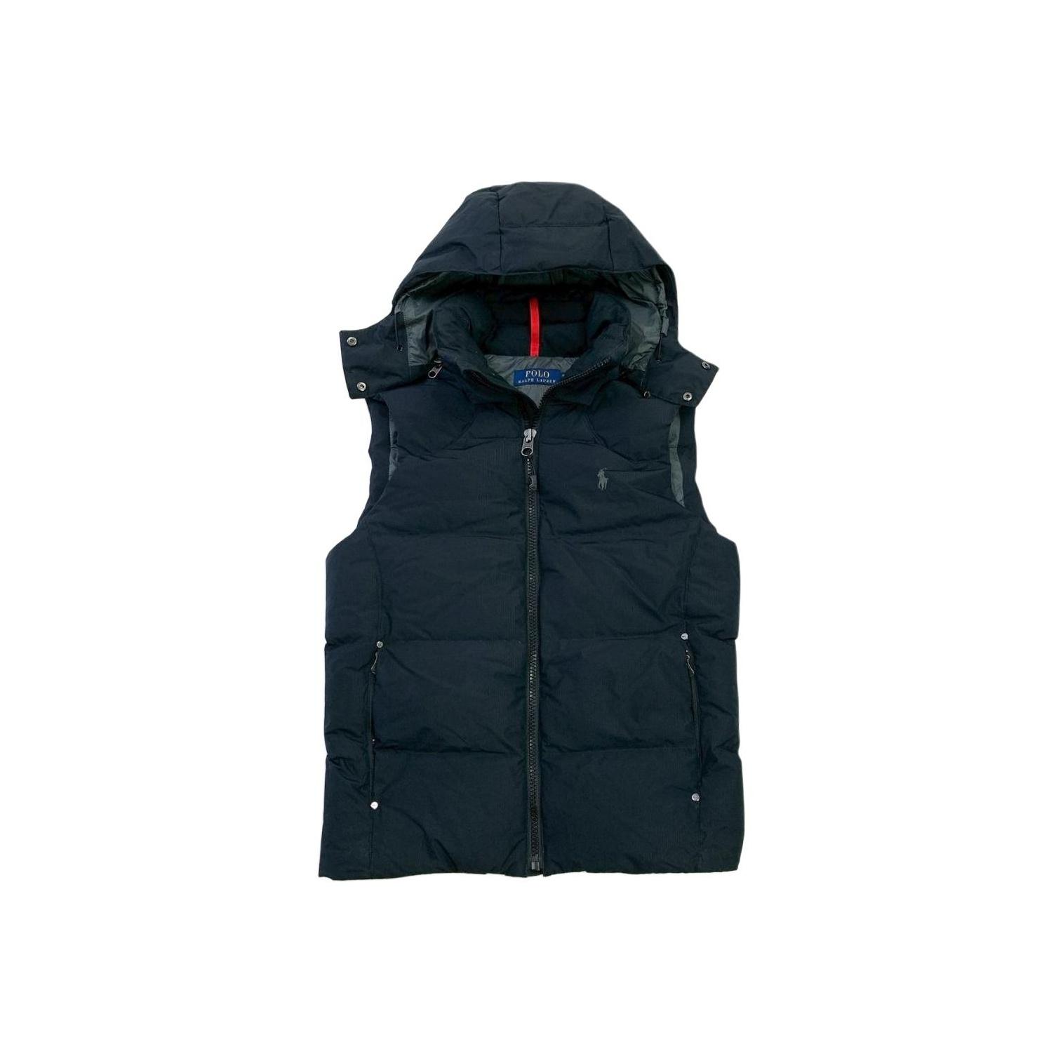 

Polo Ralph Lauren Логотип Вышитый Стойка Воротник Капюшон Молния Без рукавов Пуховый Жилет Мужской жилет MNPOOTW1N220190-001 S