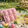 Ostern Silikonformen | 3D Hasen Wiederverwendbare Bastelarbeiten,Osterhase Muffinform | Für Cupcake-Bastelarbeiten Fondant Süßigkeiten Zucker Muffin Geburtstagsparty