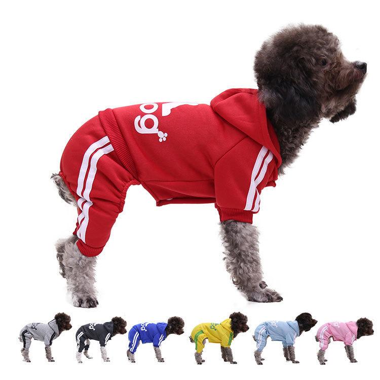 Pet Dog Clothes Button Four-legged Sports Outdoor Sweatshirt