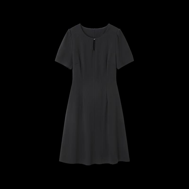 Elegant Lyocell Blend A-Line Midi Dress