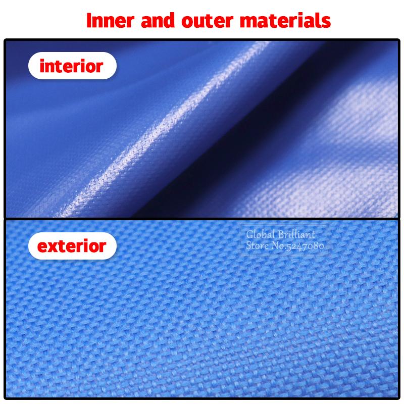 600D 3/4 Bow Bimini Top Boot Cover + Bimini Top Storage Bag Cover Anti UV Dustproof Waterproof Yacht Boat Cover with Zipper