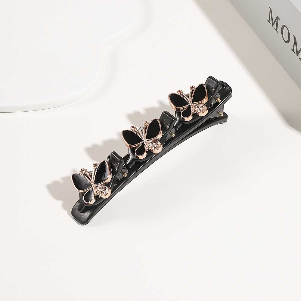 Neue funkelnde Kristallstein geflochtene Haarspangen Satin Stoff Haarbänder Strass Haarspangen Geflochtene Haarspange mit Strasssteinen