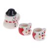 1:12 Dollhouse Miniature Christmas Ceramics Cups & Pot Set Doll Coffee Tea Cup