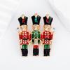 Enamel Men Guard Brooches Puppet Soldiers Wear High Hat Jewelry Pins Cute Metal Badge Gift Suit Corsage Accessories