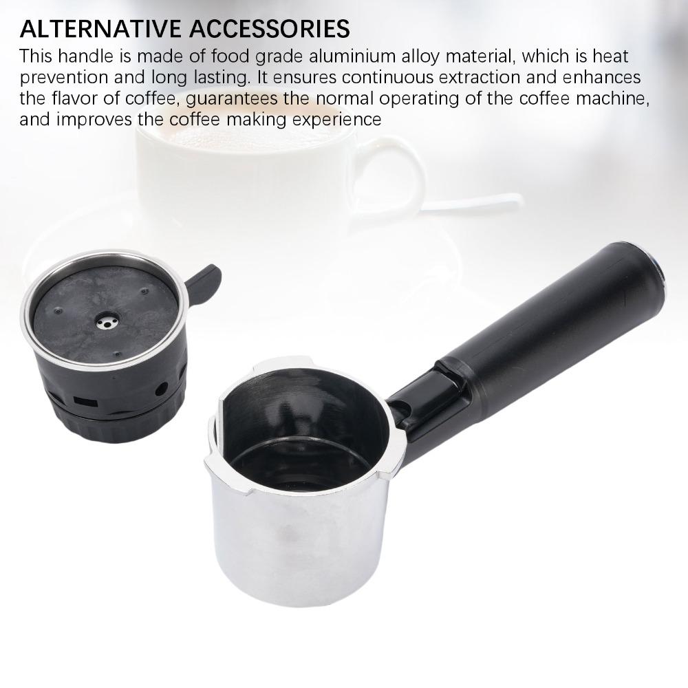 Ergonomik Tutamaklı Kahve Portafiltre Sapı 51mm Uyumlu Kahve Kapsülü Tutacağı Kapsül Makineleri İçin