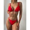 New halter strap-up sexy bikini split swimsuit swimsuit