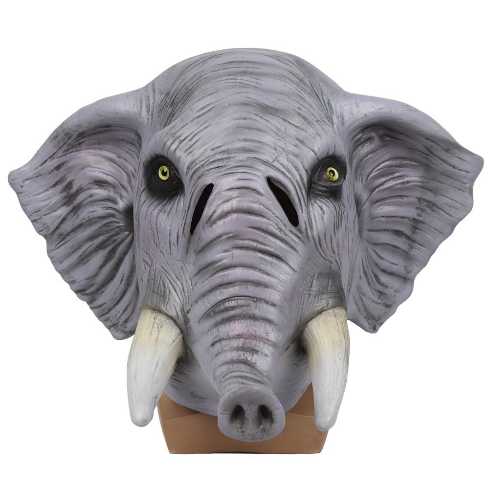 Halloween cos Animal elephant mask, African elephant, Asian elephant mask, elephant headgear, Halloween party mask Elephant-