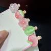 5Pcs Korean Jelly Fruit Duckbill Hair Clips Cute Mini Sheer Side Bangs Clips Sweet Daily Accessory for Girls