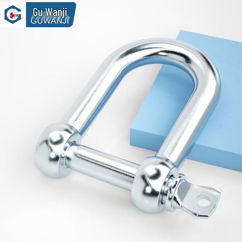 GUWANJI Galvanized D-Shaped Shackle M18 (5 Pcs)
