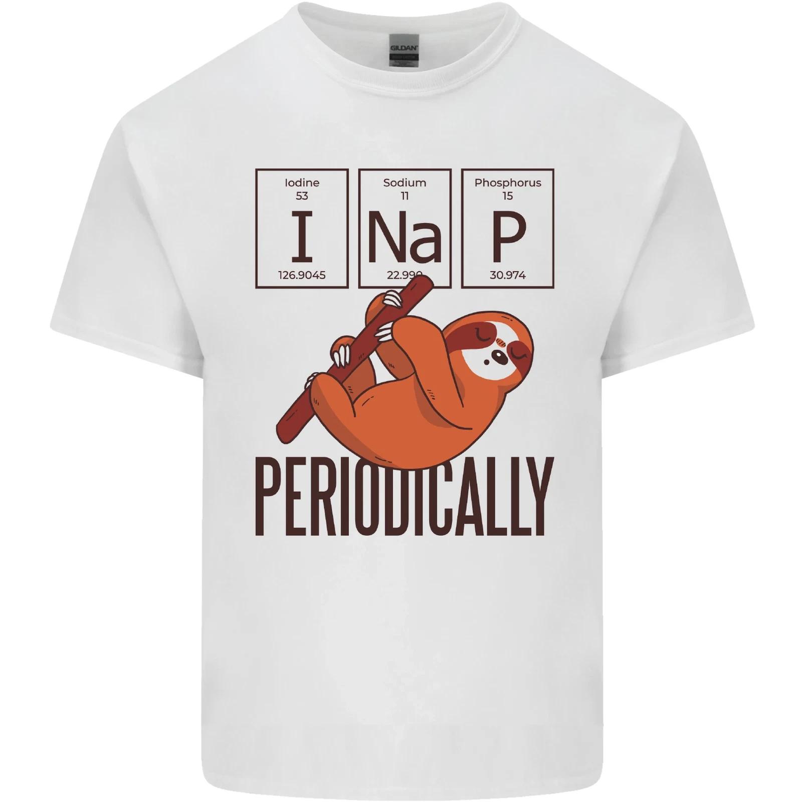 I Nap Funny Periodic Table Sloth Geek Sleep Kids T-Shirt Childrens S