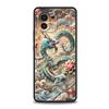 Chinoiserie Loong Flower Dragon Phone Case Cover for Xiaomi Mi 17 15 14 13 12 11 Ultra 15T 14T 13T 12T 11T Pro Lite 5G Soft TPU