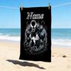 Custom Name Carnage Stylish Digital Printing Beach Towel Quick‑Drying Absorbent Blanket for Beach Pool Gym Travel