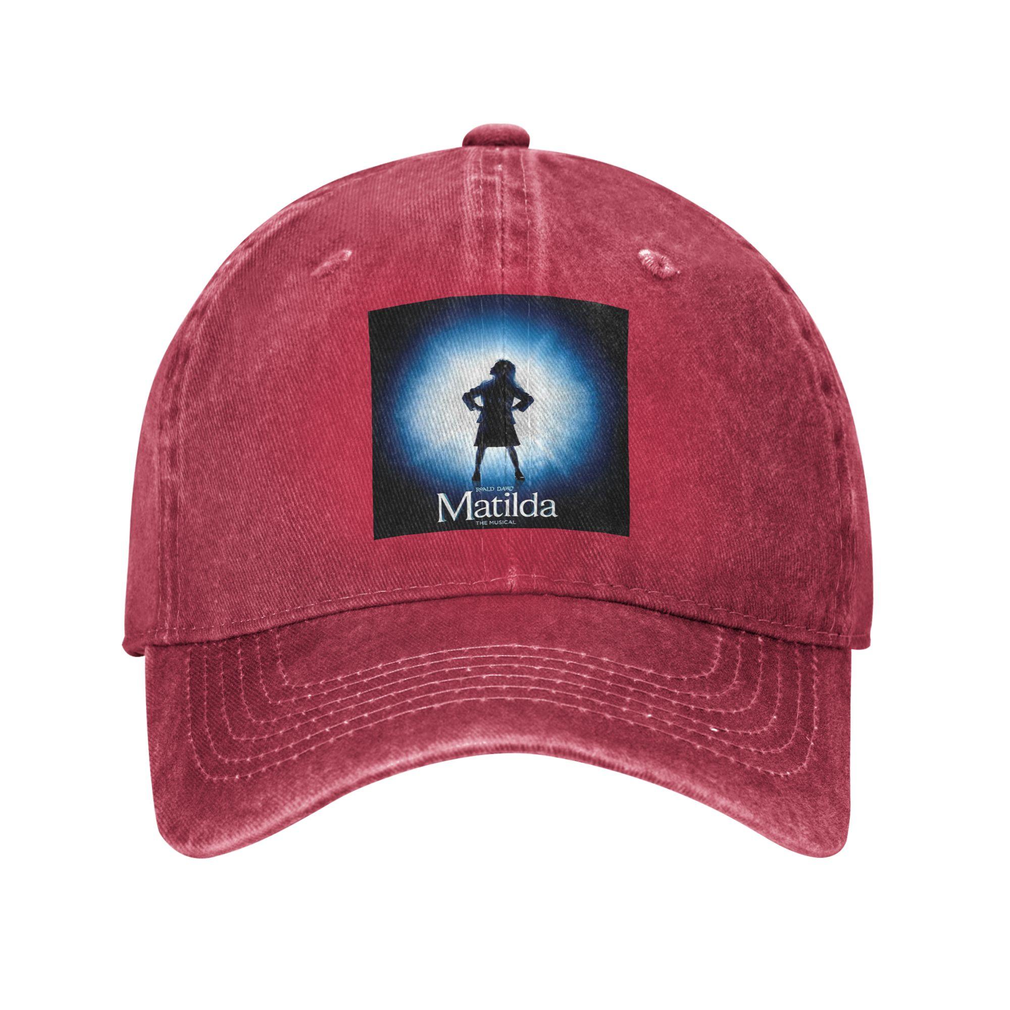 Unisex Baseball Hats Roald Dahl Matilda The Musical Washed Denim Outdoor Baseball Caps Hip Hop Cap Casquette One Size