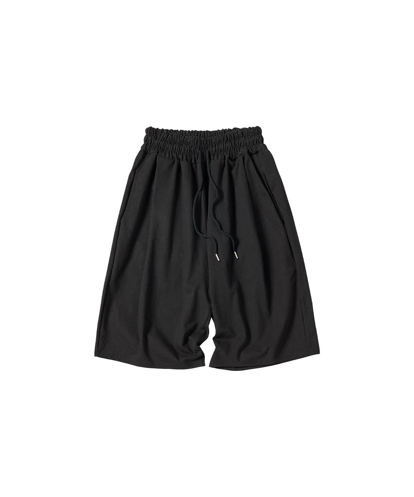 Comoni Nose Sun Banding Burmuda Pants [Black]
