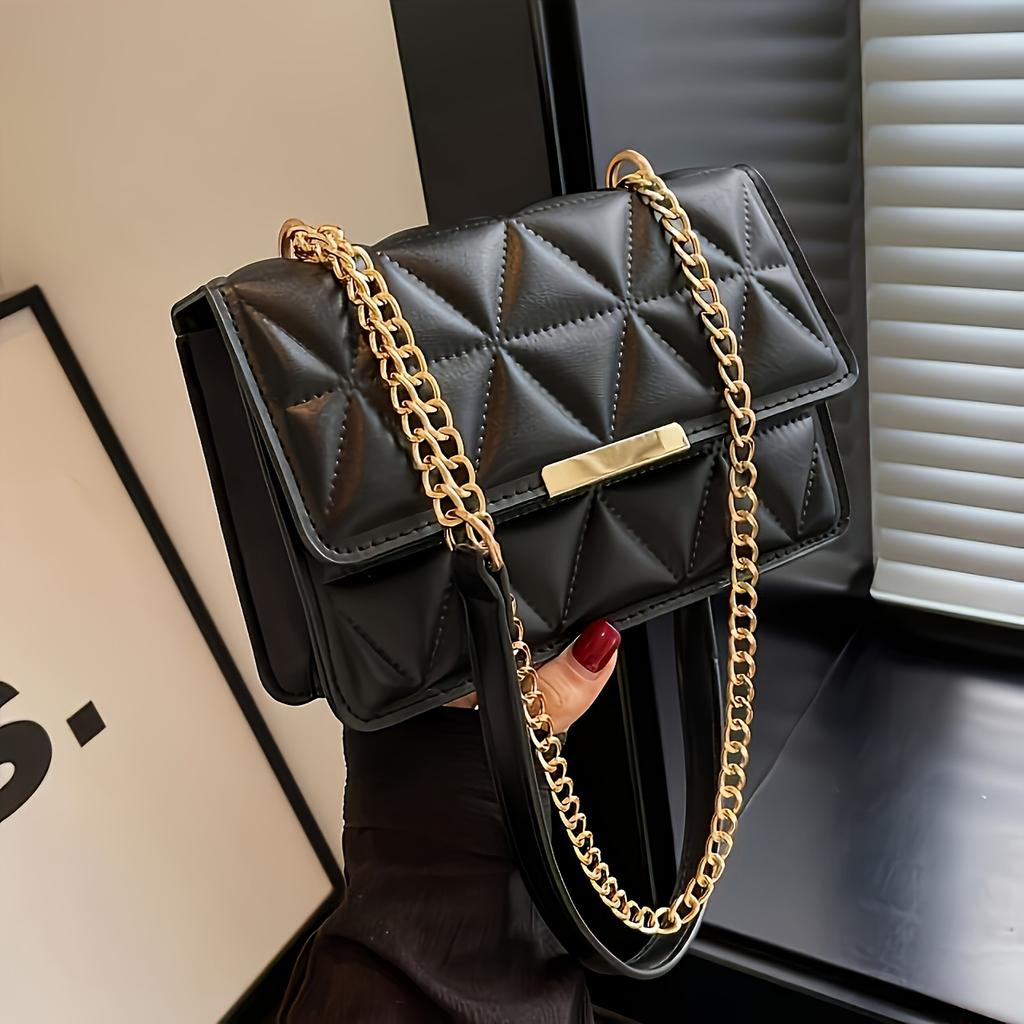 Fashion Chain Bags for Women Small Handbags Elegant Square Bags Luxurious Quilted Diamond Handbags Square Backpacks Perfect for Daily Outings Shopping