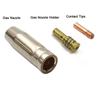 Long Lasting 14Pc Torch Gas Nozzle Tip Holder for MIG Welding Applications