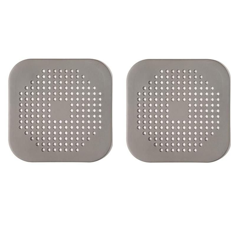 Anti-blocking Silicone Pad Floor Drain Filter Toilet Kitchen Sewer Bathroom Hair Anti-blocking Suction Cup Anti-odor Floor Drain