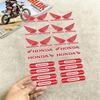 For 18 Colors Motorcycle Reflective Stickers Waterproof Decals for Helmet Scooter Fuel Tank Toolbox Racing