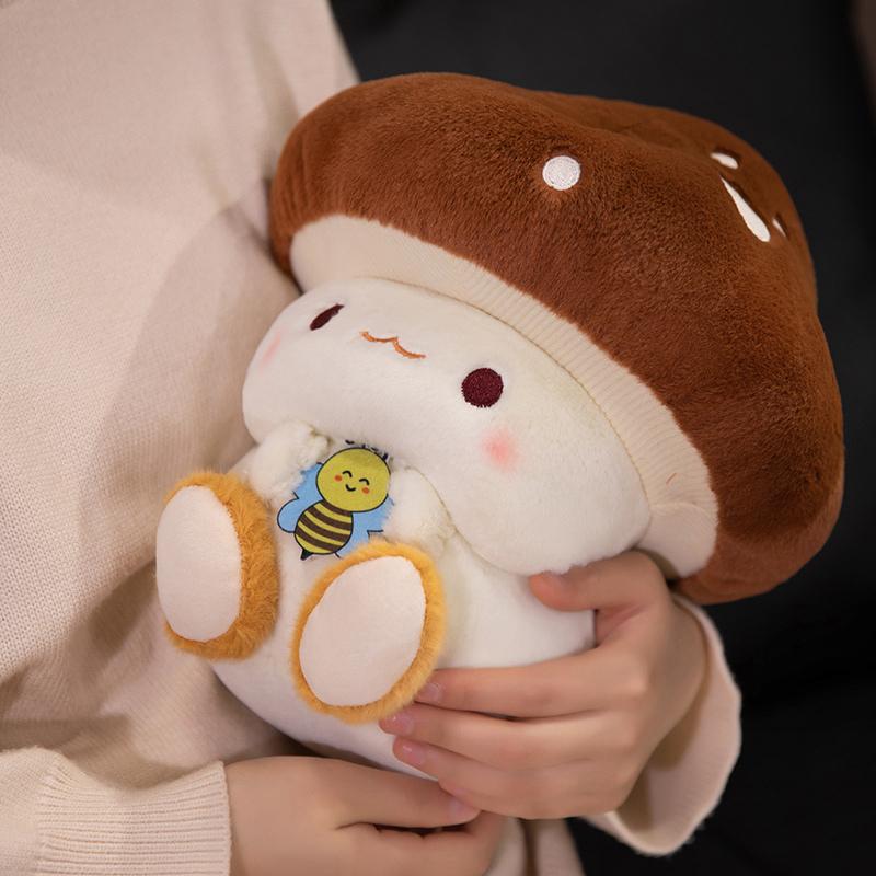 Creative Mushroom Plush Dolls Simulation Plant Pillow Lovely Mushroom Stuffed Toys Home Decor Sleep Cushion Cute Gift Present