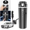12V/24V Car Heated Smart Mug Digital LCD Display Coffee Milk Heated Kettle Smart Temperature Control Thermos Cup Stainless Steel