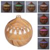 180ml Hollow Humidifier USB Powered Wood Grain Aroma Air Humidifier Night Light Humidifier